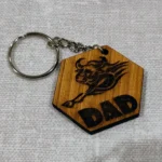 Bull Dad Keyring by Custom Designs