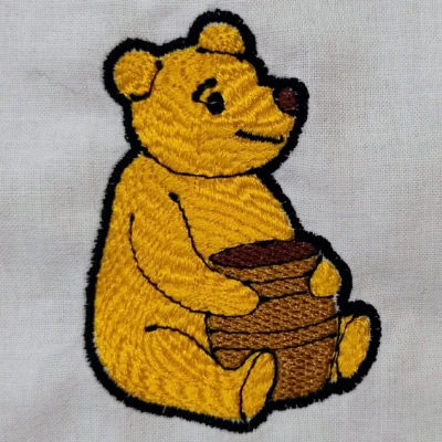 CustomDesigns Embroidered Pooh Bear